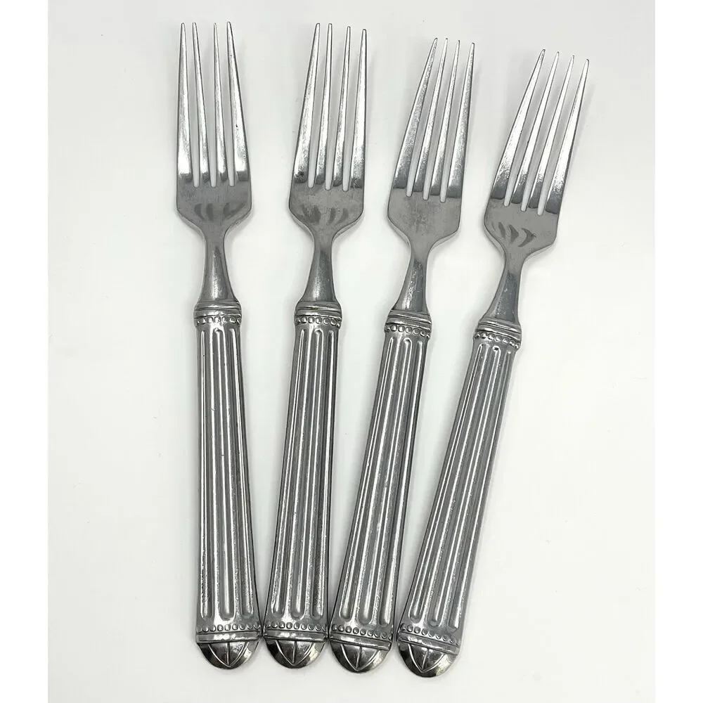 JC PENNEY COLONNADE Stainless Glossy Dinner Place Forks 8.25
